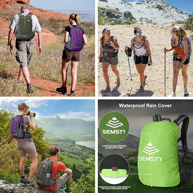 Hydration Backpack with 2L Water Bladder, Water Backpack, Insulated Hiking Backpack for Hiking Cycling Climbing Skiing