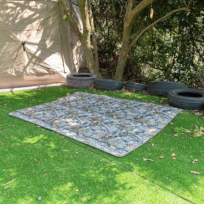 Military Poncho Liner 55”x 79” Camping Blanket Woobie Compact Waterproof for Travel Stadium Outdoor Camping