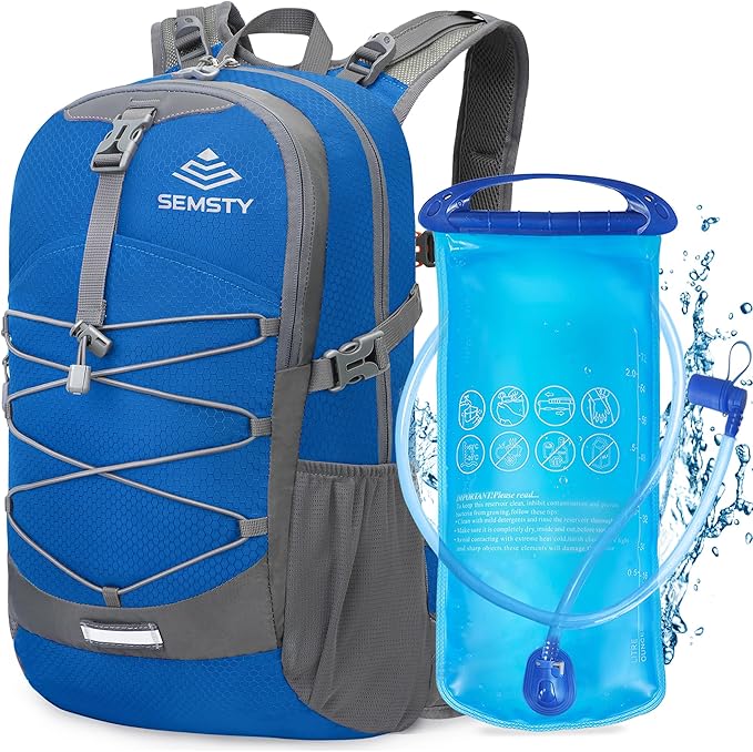 Hydration Backpack with 2L Water Bladder, Water Backpack, Insulated Hiking Backpack for Hiking Cycling Climbing Skiing