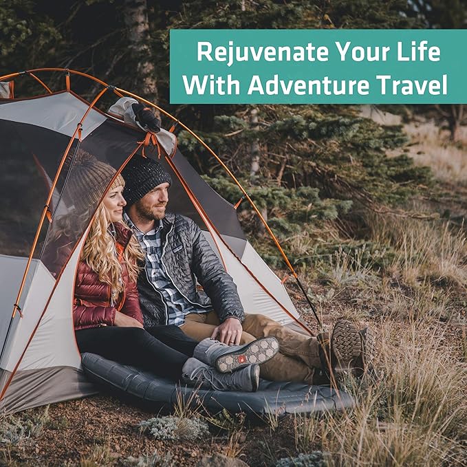 TREKOLOGY UL80 Ultralight Inflatable Backpacking Sleeping Pad for Camping