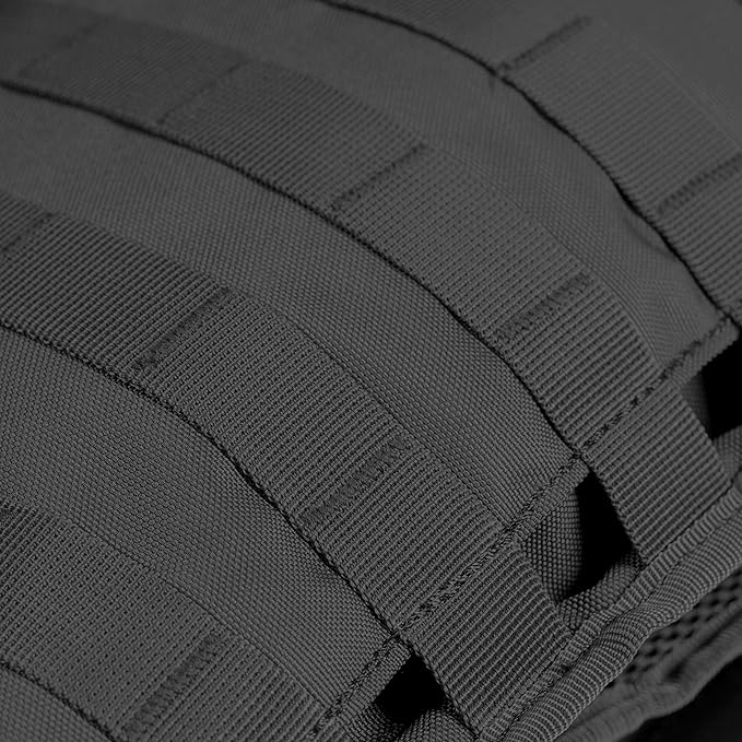 Seibertron Tactical Molle Hydration Carrier Pack Backpack Great for Outdoor Sports of Running Hiking Camping Cycling Motorcycle Fit 2L or 2.5L Water Bladder(not Included) Black