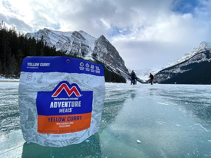 Mountain House Yellow Curry with Chicken & Rice | Freeze Dried Backpacking & Camping Food | 2 Servings | Gluten-Free