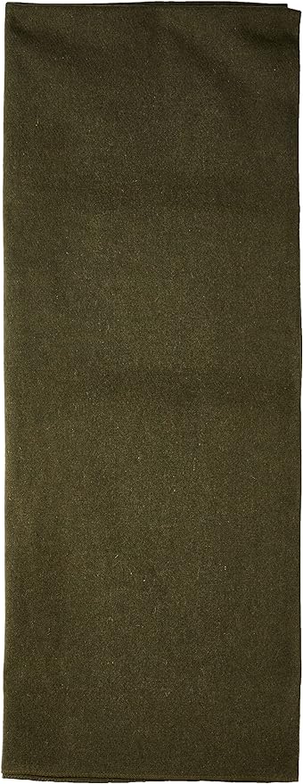 EverOne Olive Drab 80% Wool Fire Retardant Blanket - 66" X 90"