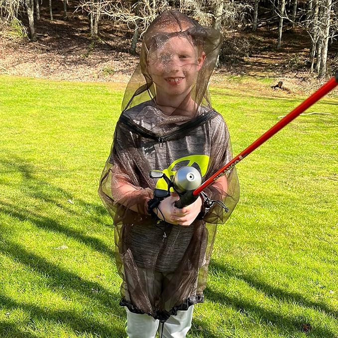 Aventik No-See-Um Mesh Youth Mosquito Jacket, Youth Mosquito Pants M&L Super Light, Keep Safe Cool, UV Protection