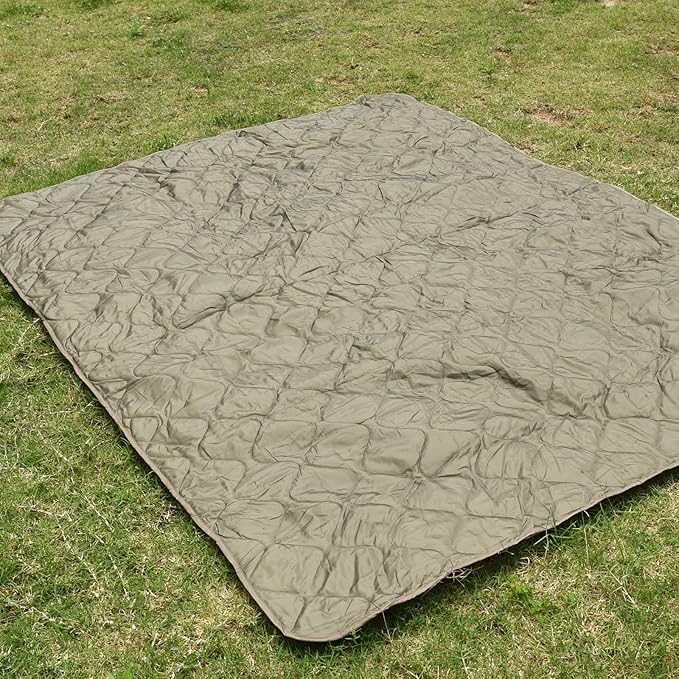 Poncho Liner Military Woobie Outdoor Camping Woobie Blanket for Travel, Beach, Grass, Picnic, Car Emergency, Outdoor, Survival