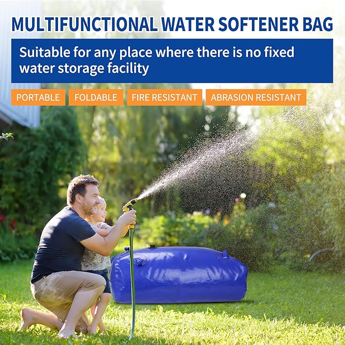 4000 L/1000 gal Water Bladder Storage Containers, Foldable Portable Water Tank Large Capacity Soft Water Bag, Drought Resistance, Fire Prevention, Emergency Water
