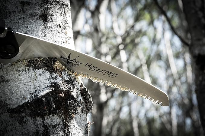 Hooyman MegaBite Handsaw and Hunter’s Combo Bone Saw with Heavy Duty Construction, High Carbon Steel Blade, Impulse Hardened Teeth, and Ergonomic Over-Molded Handle for Camping, Hunting, and Outdoors