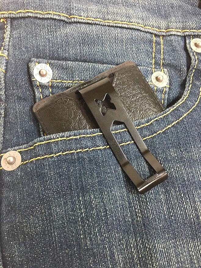 Multi tool 47 in 1 Credit Card Size Outdoor Camping Survival Accessories - Multipurpose Gear Gadget Tools for Man Portable -Stocking Stuffers Gifts for Men Christmas-Every Day Carry (With Money Clip)