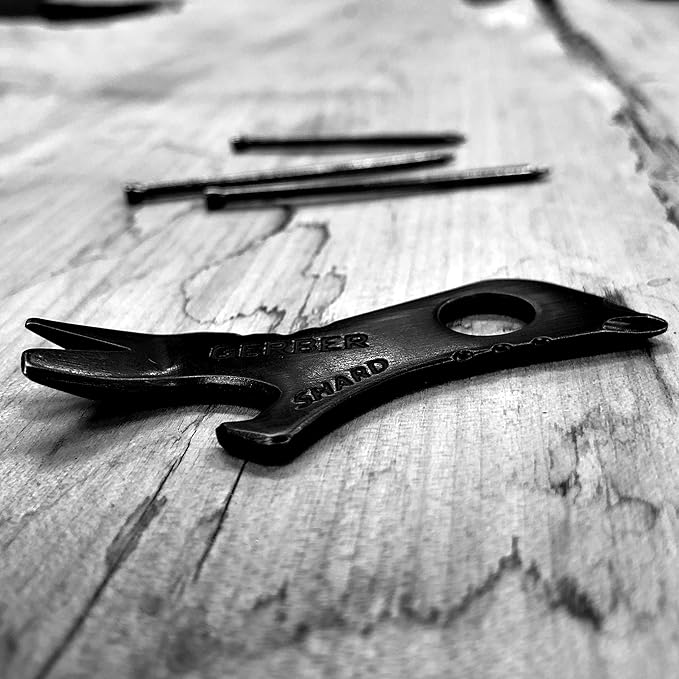 Gerber Gear Shard Keychain - Mutlitool Keychain with Bottle Opener, Screwdriver, and Wire Stripper - EDC Gear and Equipment - Black