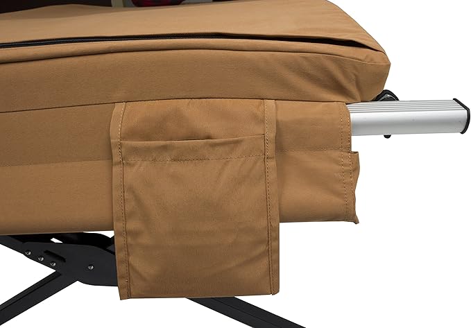 TETON Sports Canvas Camp Pad, Sleeping Pad for Car Camping, Brown