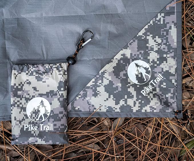 Pocket Blanket -Compact Picnic Blanket (60"x 56") - Sand Proof Beach Blanket / 100% Waterproof Ground Cover. Great Outdoor Blanket for Hiking, Camping, Picnics, Travel and Beach Trips!
