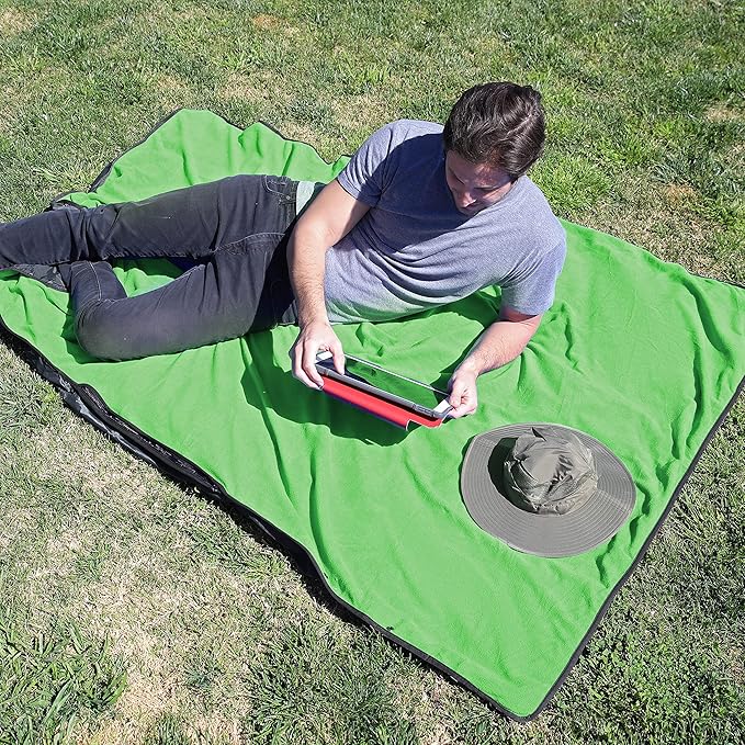 Catalonia Waterproof Blanket for Outdoor, Hooded Blanket Poncho, Windproof, Warm for Stadium,Sporting Events, Camping