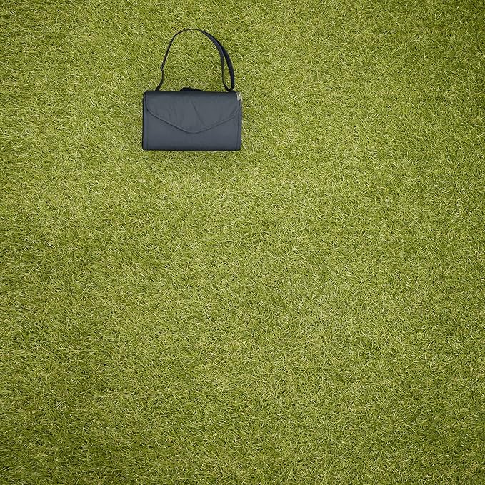 Little Unicorn Outdoor Family Picnic & Beach Blanket, Water-Resistant, Compact Fold, Large Size, 5 x 7 feet, (Chroma Rugby Stripe)