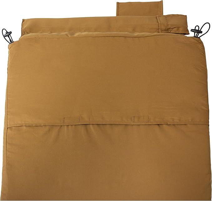 TETON Sports Canvas Camp Pad, Sleeping Pad for Car Camping, Brown