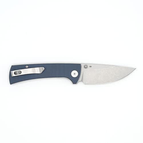 RCK9 BLUE/GRAY G10 PLAIN EDGE FOLDING KNIFE