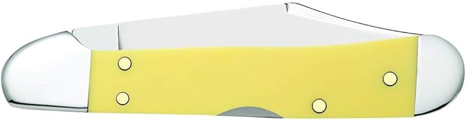 Case WR XX Pocket Knife Mini Copperlock Yellow Synthetic Cv Item #30116 - (31749L Cv) - Length Closed: 3 5/8 Inches