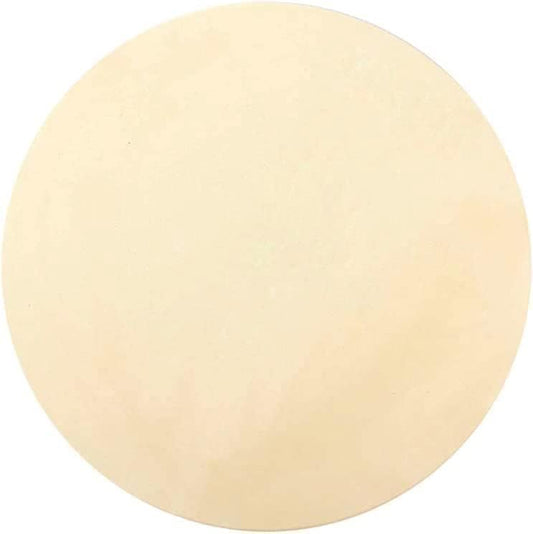 15" Round Baking Stone for Grill Oven, Heavy Duty Cordierite Bread Cooking Pan, Thermal Shock Resistant, Ideal for Making Crisp Crust Pizza