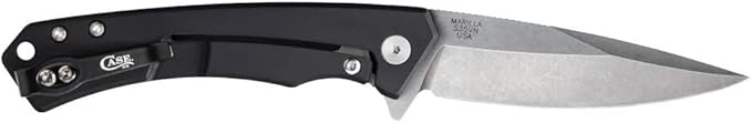 Case XX WR Pocket Knife Marilla EDC, S35VN Drop Point Blade, Black Anodized Aluminum Handle W/Clip #25880 (MARILLA) 4 3/4" Inches Closed
