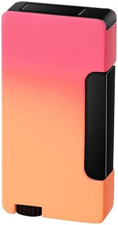 Lighters Mini Torch Lighter Butane Refillable Jet Flame with Flame Adjustment Windproof for Grill BBQ Candle Camping Mens Gifts (Pink)