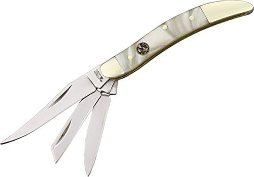 Frost Canyon Creek Three Blade Folding Knife,Clip/Coping/Pen Blade, Imitation Pearl CCK-109IP3