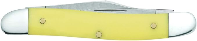 Case WR XX Pocket Knife Yellow Synthetic Pen Cv Item #109 - (32087 Cv) - Length Closed: 3 3/8 Inches