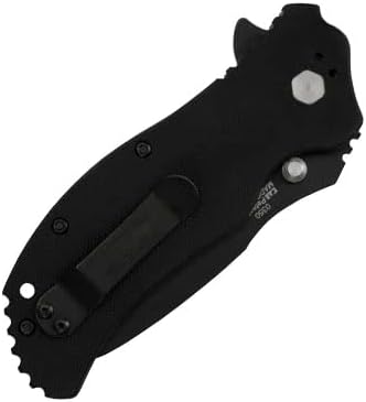 Zero Tolerance 0350 Folding Pocket Knife; 3.25” S30V Stainless Steel Blade with Black Tungsten DLC Finish; Textured G-10 Handle Scales, SpeedSafe Assisted Opening, Liner Lock, Quad-Mount Clip; 6.2 OZ.