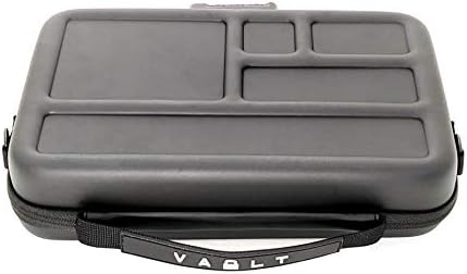 Vault Case Secure Matte LOCKING Knife Accessory Display Case, 6 Removable Panels, TSA Lock, Travel Small Folding Knife Case, Pocket Knife, Outdoor, EDC, Everyday Carry, Collectibles, Smooth Finish