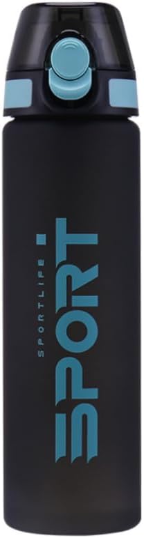 Gym Sports Water Bottle with Straw Quick & Easy Hydration (Sky Blue)