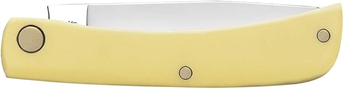 Case WR XX Pocket Knife Yellow Synthetic Sod Buster Junior SS Item #80032 - (3137 SS) - Length Closed: 3 5/8 Inches