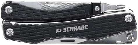Schrade Delta Class Clench Multi-Tool with 2Cr13 Stainless Steel Components & Handle for EDC, Outdoor Survival