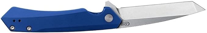 Case XX WR Pocket Knife Kinzua EDC, S35VN Tanto Blade, Blue Anodized Aluminum Handle W/Clip #64663 (KINZUA) 4 3/4" Inches Closed