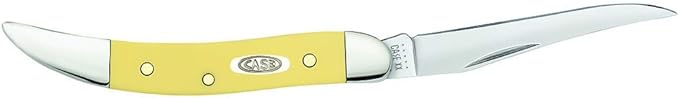 Case WR XX Pocket Knife Yellow Synthetic SS - Small Texas Toothpick Item #81095 - (310096 SS) - Length Closed: 3 Inches