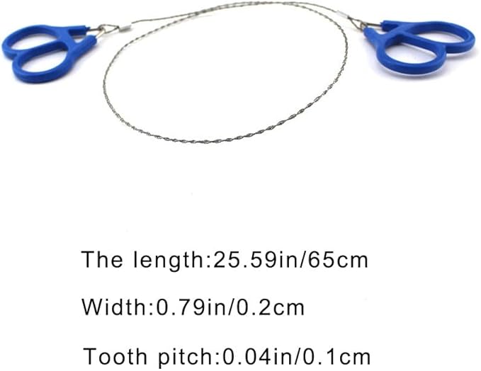 Wire Saw Portable Hand Chainsaw High Strength Rope Saw for Outdoor Camping Adventure Hunting Fishing