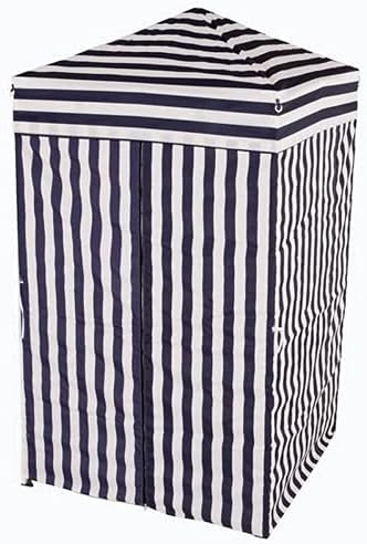 Impact Canopy 4' x 4' Portable Dressing Room, Pop Up Portable Changing Room, Navy Blue/White + US Weight Tailgater Canopy Weights Set of 4