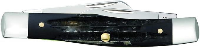 Case WR XX Pocket Knife Jigged Buffalo Horn Medium Stockman Item #65012 - (Bh3032 SS) - Length Closed: 3 5/8 Inches