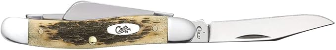 Case XX WR Pocket Knife Amber Bone Medium Stockman Cv Item #039 - (6318 Cv) - Length Closed: 3 5/8 Inches