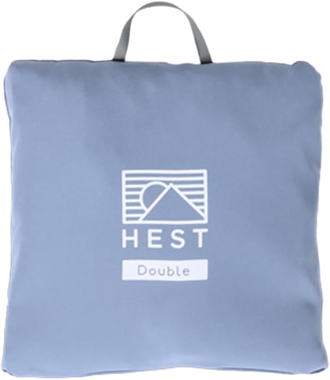 HEST Double Top Sheet - Compatible Double Down Comforter - Cozy Outdoor Ready Camping Sheet - Non-Slip Tucked Corner Flaps & Toggles - 80" x 88"
