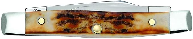 Case WR XX Pocket Knife Indian Sambar Stag Pen Item #088 - (5233 SS) - Length Closed: 2 5/8 Inches