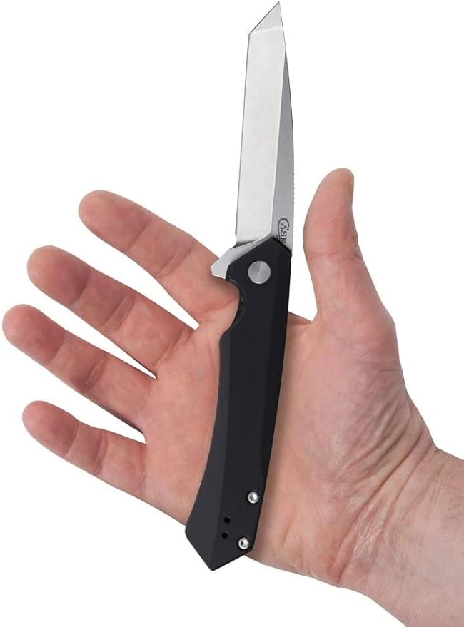 Case XX WR Pocket Knife Kinzua EDC, S35VN Tanto Blade, Black Anodized Aluminum Handle W/Clip #64665 (KINZUA) 4 3/4" Inches Closed