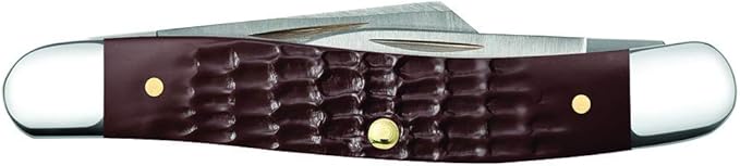 Case WR XX Pocket Knife Brown Synthetic Medium Stockman Item #217 - (63087 SS) - Length Closed: 3 3/8 Inches