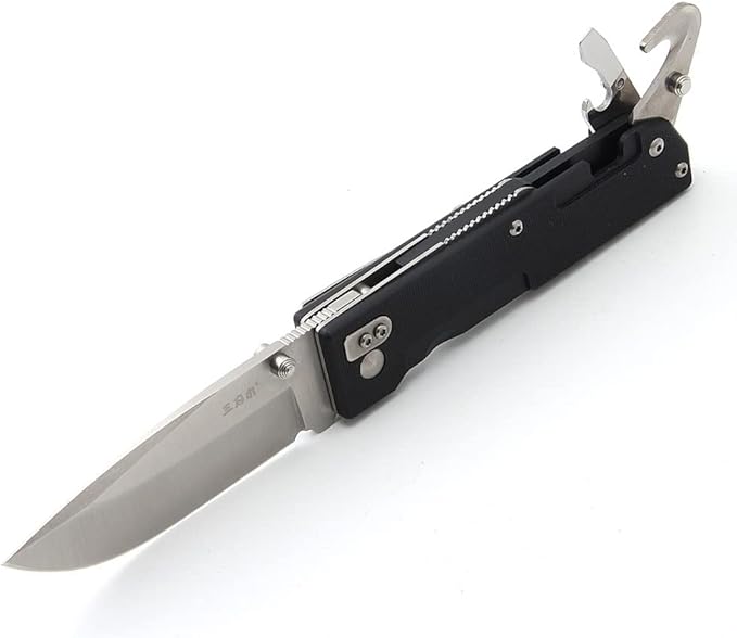 Sanrenmu 9052 MUC-GH-T4 Pocket Knife Tool - Black