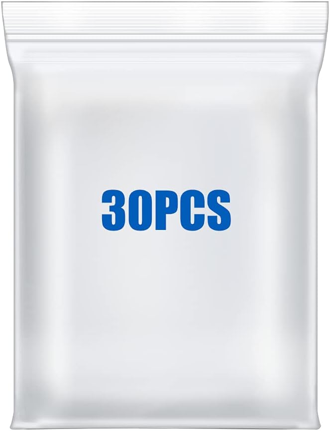 18" x 21" Large Large Thick 2.4 Mil Clear Zip Seal Lock Poly Bags Reclosable Plastic Bags Packaging Clothing T-Shirts Shoes Toys Snack Zipper Bag (30Pack)