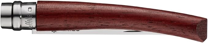 Opinel Effile Slimline Series Folding Fillet Knife – Slim Blade Folding Knife, Virobloc Locking Collar, Sustainably Harvested Wood Handles, Updated Blade Profile (Padouk Wood/No.10)