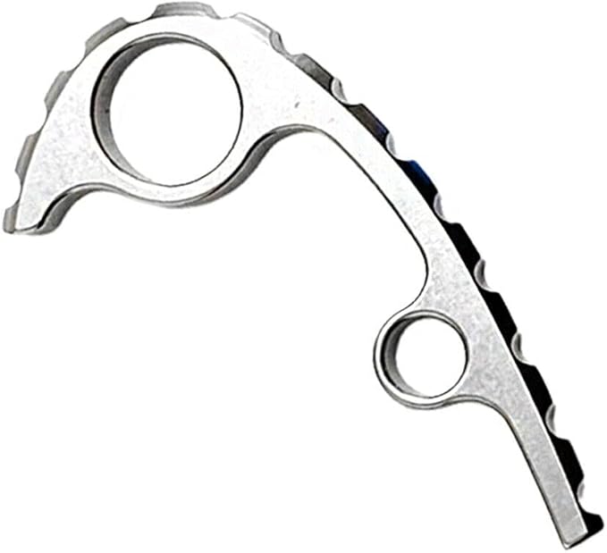 Plain Satin Titanium Back Spacer For Spyderco Para 3 Knife Stone Wash - US NEW