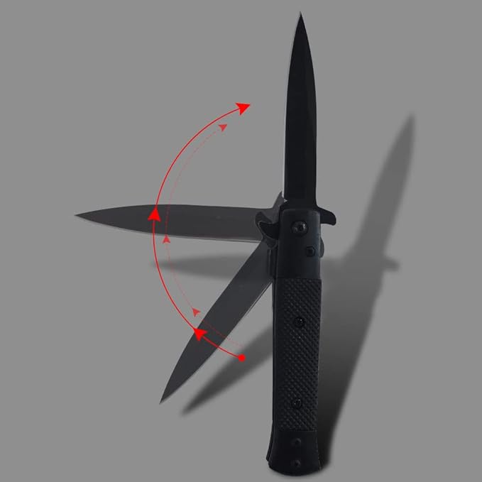 Black Nylon handle 3 Inches Blade EDC Folding Knife Outdoor Tools SpeedSafe Assisted Opening