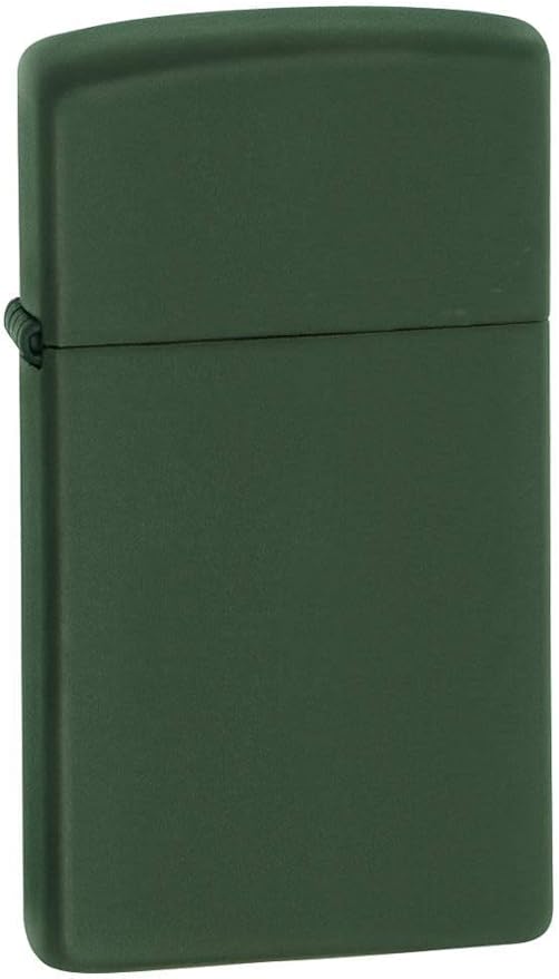 Zippo Slim Green Matte Pocket Lighter