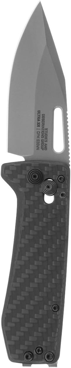 SOG Ultra XR Everyday Carry Slimline Ambidextrous CRYO CPM S35VN Stainless Steel Folding Knives | Titanium Pocket/Money Clip