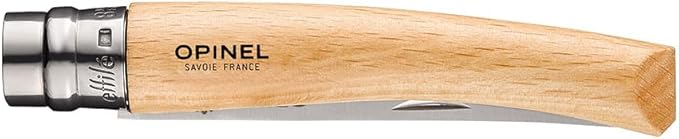 Opinel Effile Slimline Series Folding Fillet Knife – Slim Blade Folding Knife, Virobloc Locking Collar, Sustainably Harvested Wood Handles, Updated Blade Profile (Beechwood/No.08)