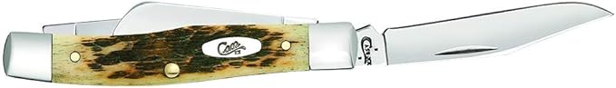 Case Medium Amberbone CV Stockman Pocket Knife, Chrome