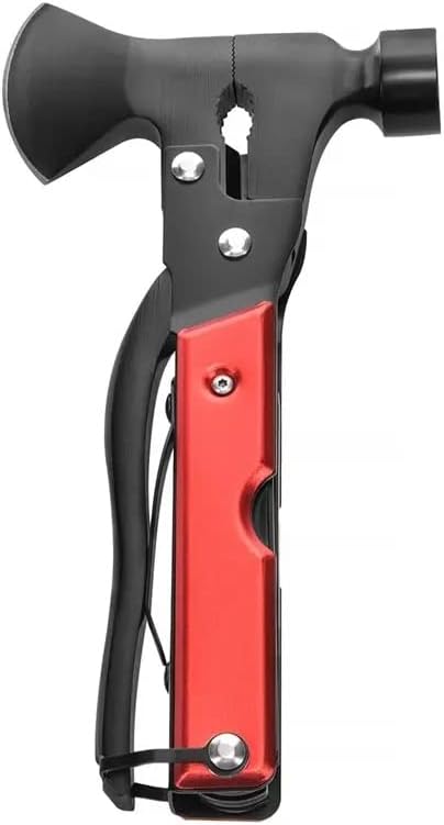 Monoprice 14-in-1 Tool Multi Functional Hammer Axe 18CM with Fabric Bag, Camping Accessories, Gift for Him, Men, Dad, Boyfriend - Pure Outdoor Collection